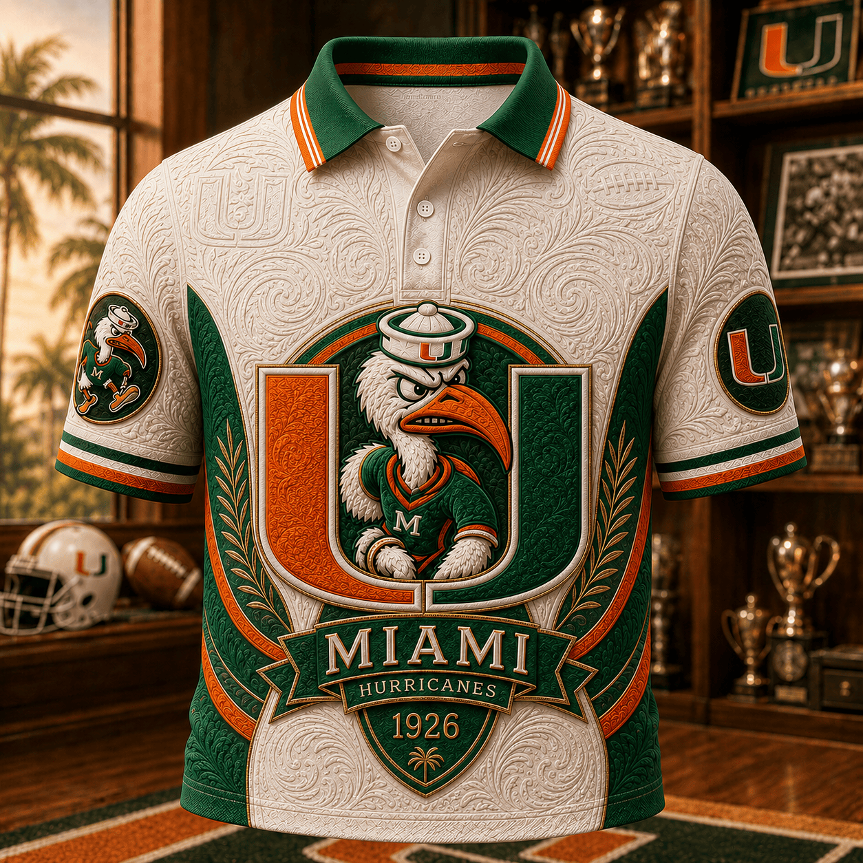 PREMIUM MHC EMBOSS POLO SHIRT HQH