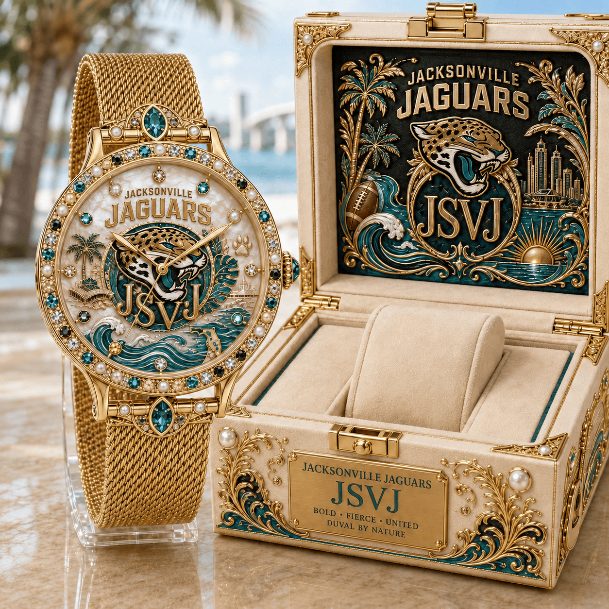 JSVJ Premium Jacksonville Jaguars Watch NTVA