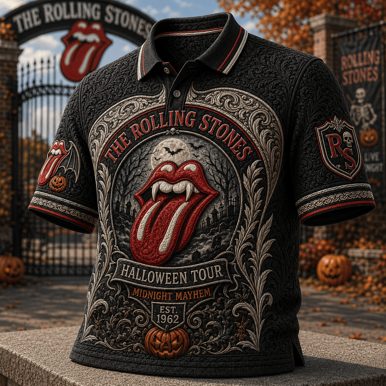 PREMIUM RLST EMBOSS POLO SHIRT NTNA