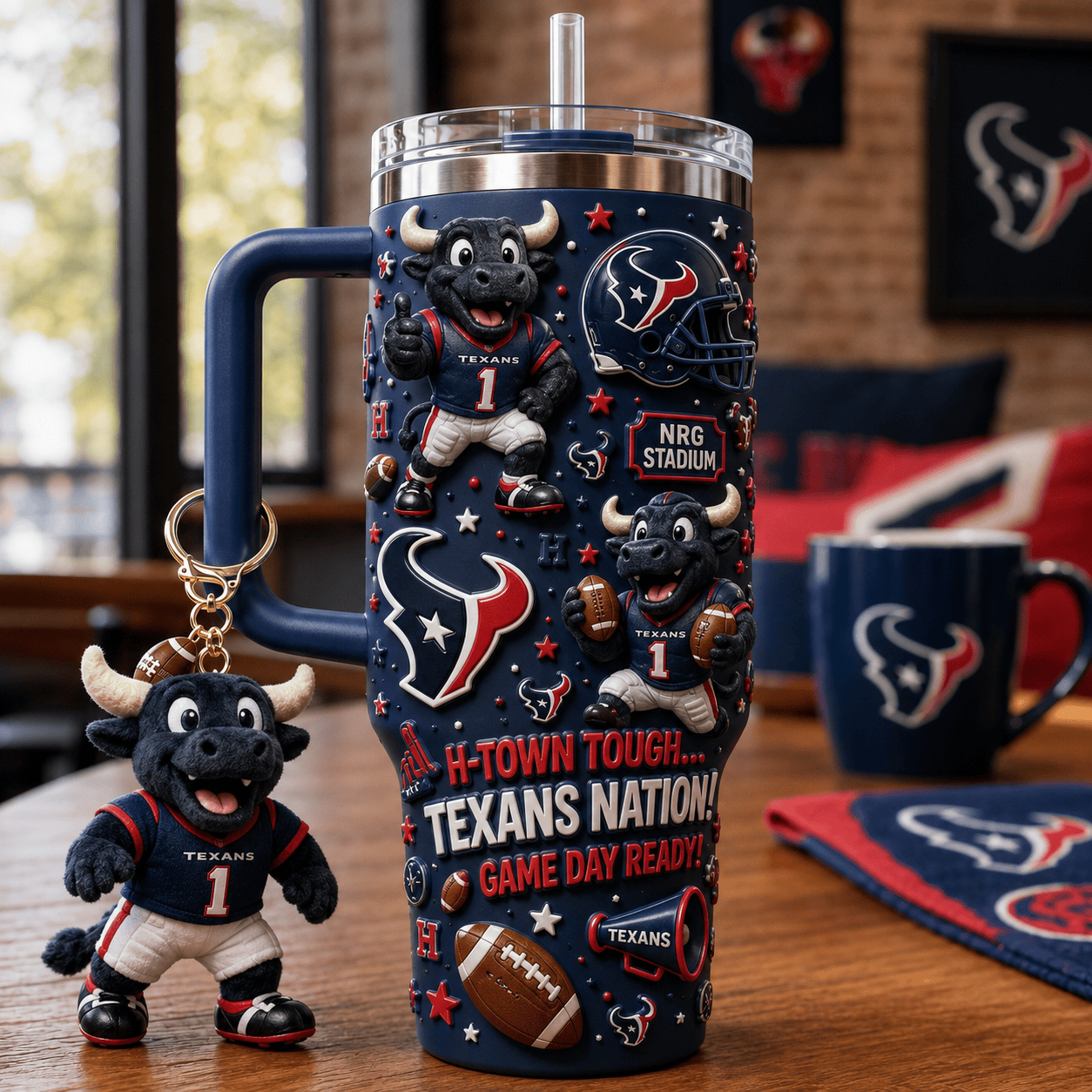 HTX 40oz Tumbler With Handle DNBN