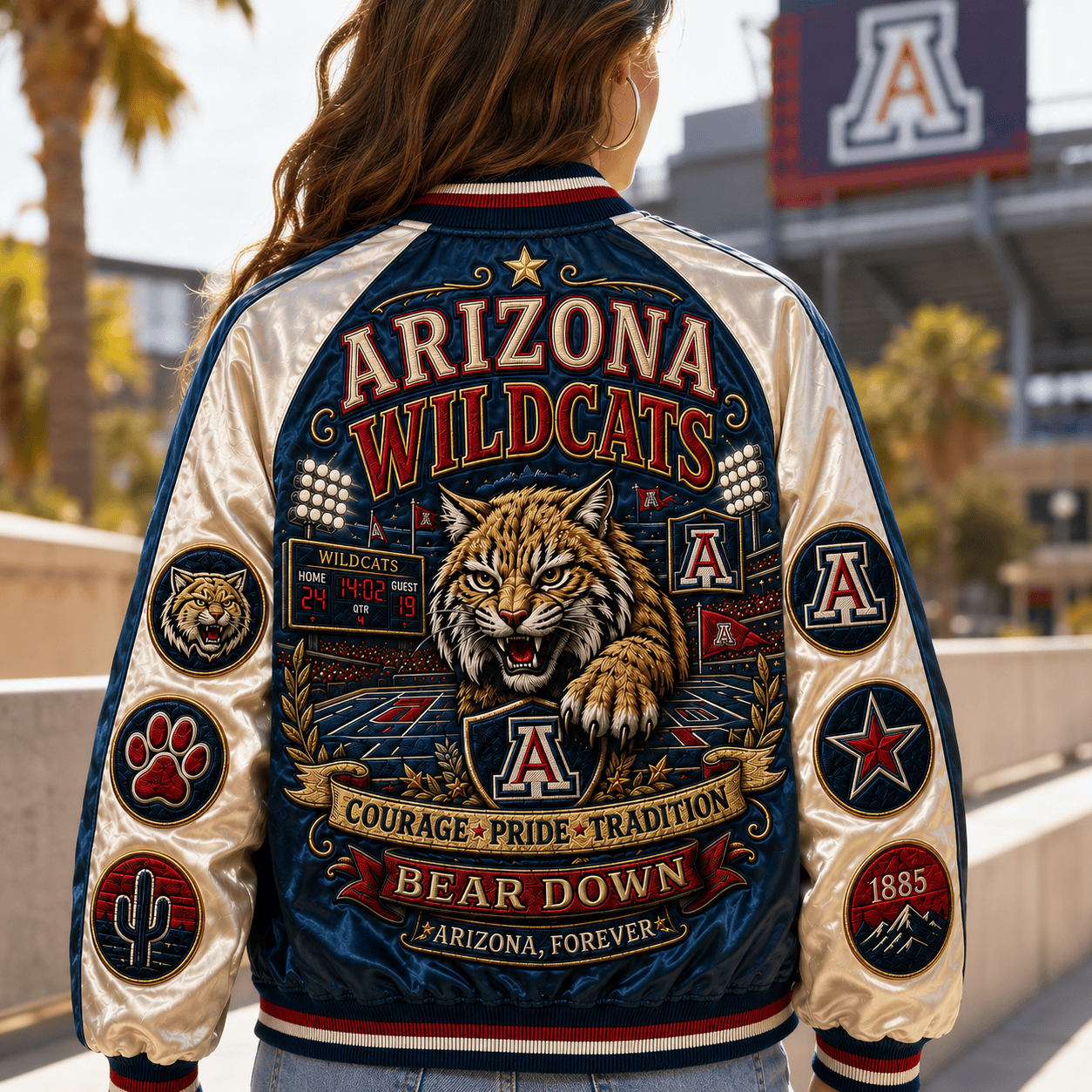 PREMIUM AWC SATIN BASEBALL JACKET NTNA